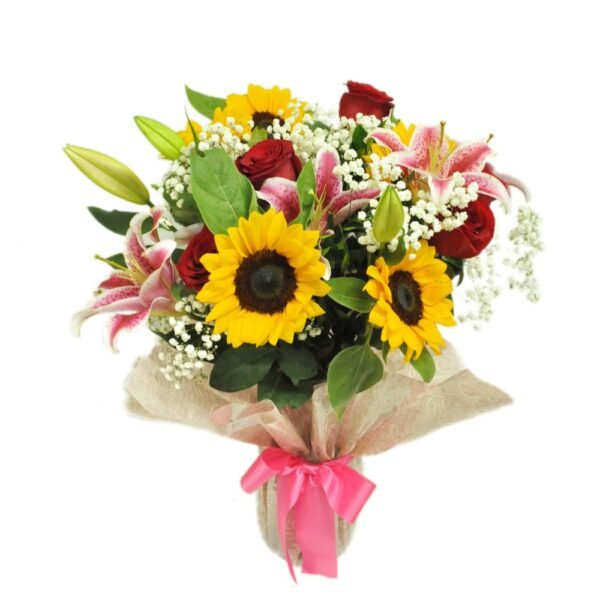 Buquê mix de Flores Naturais Alegria